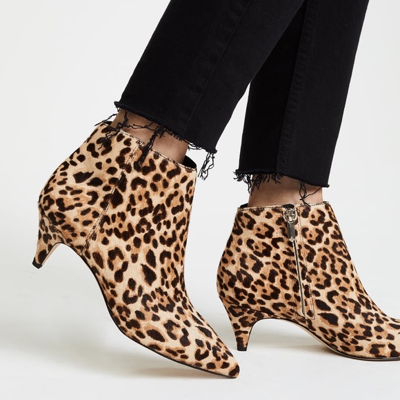 Sam Edelman leopard booties - Picture 1 of 5